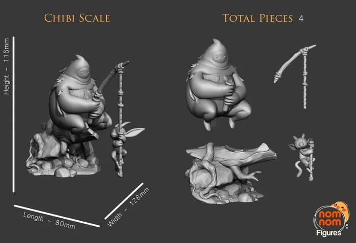 STL - Figura de Ori y Naru render 3