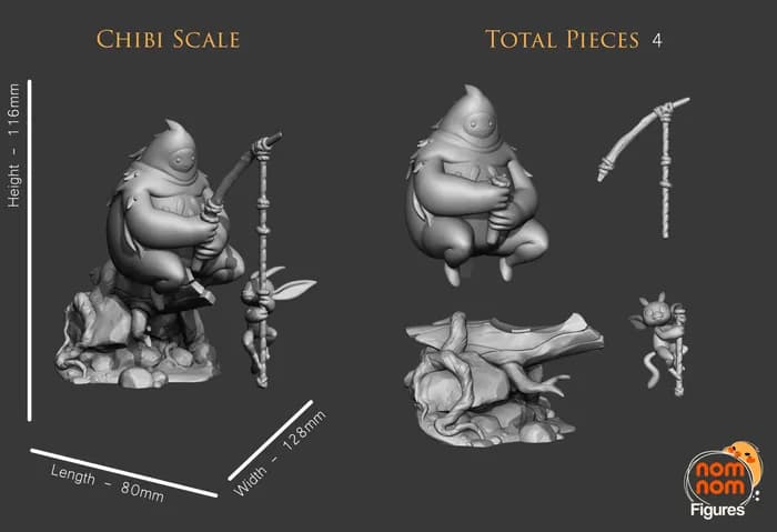 STL - Figura de Ori y Naru render 5