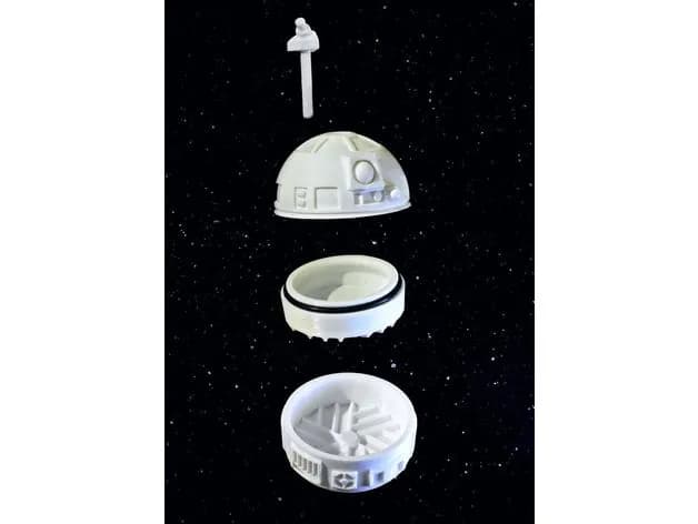 STL - Figura de Pac Man fantasma azul render 4