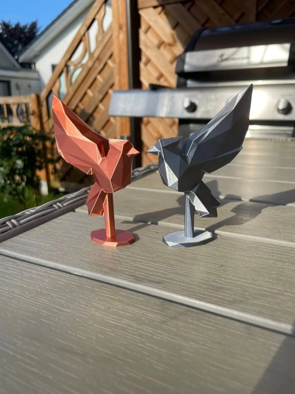 STL - Figura de pájaro origami low poly