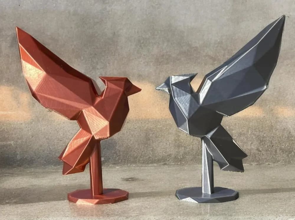 STL - Figura de pájaro origami low poly