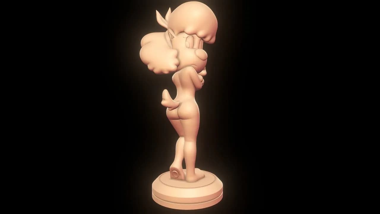 STL - Figura de perrita estilo cartoon