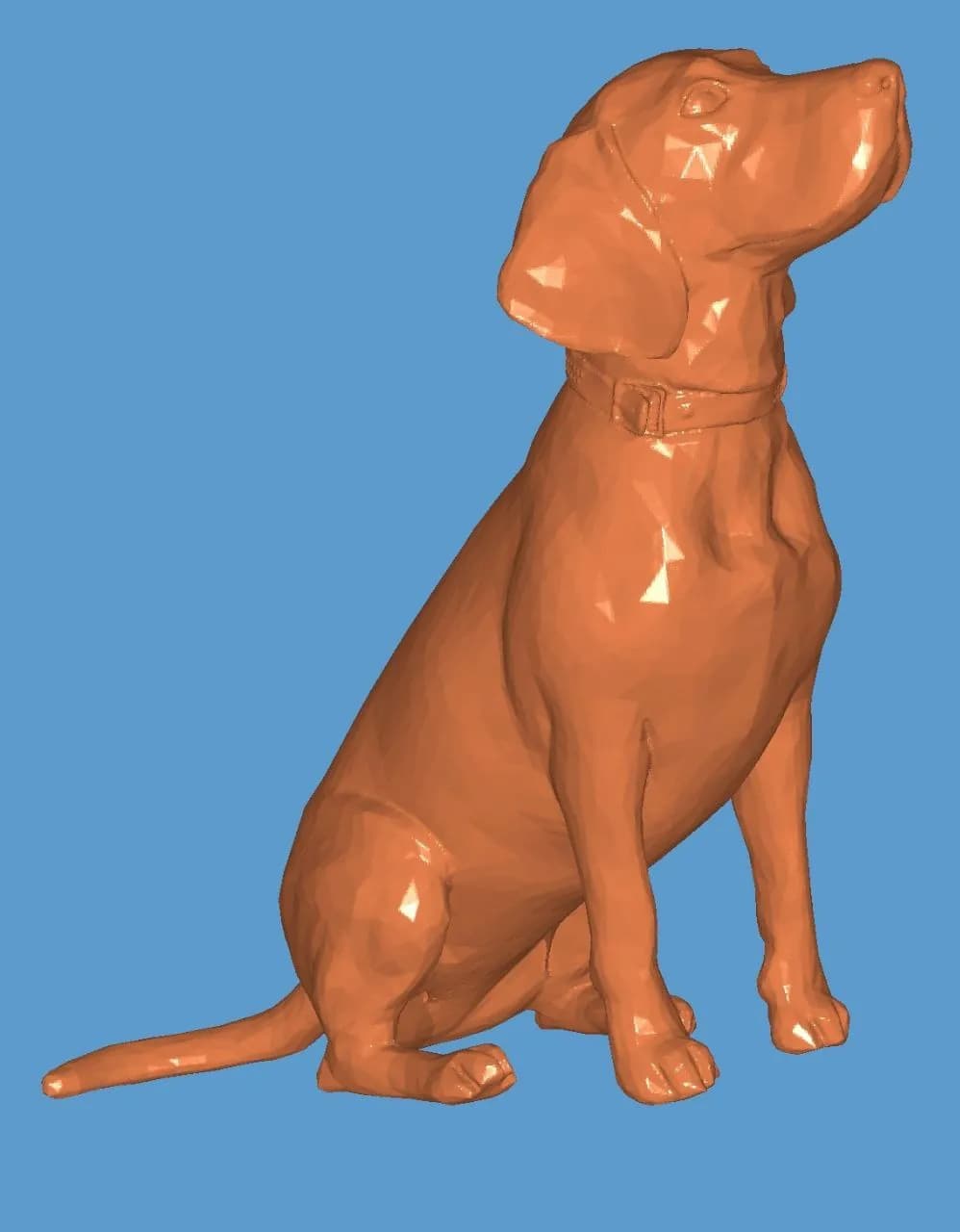 STL - Figura de perro Beagle sentado