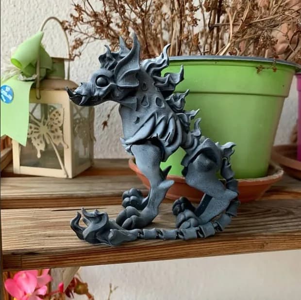 STL - Figura de perro infernal