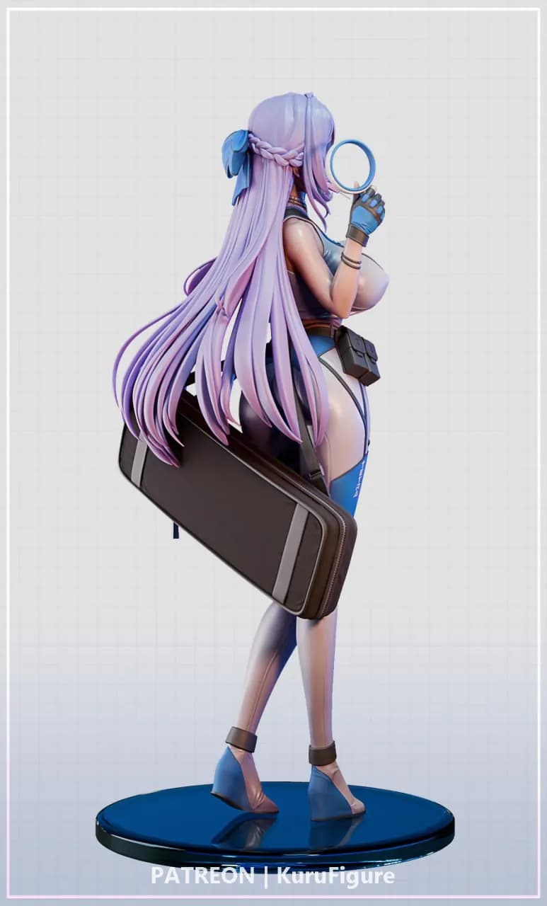 STL - Figura de personaje Kuru de NIKKE render 4