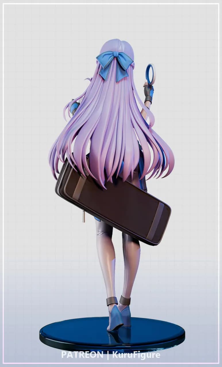 STL - Figura de personaje Kuru de NIKKE render 5