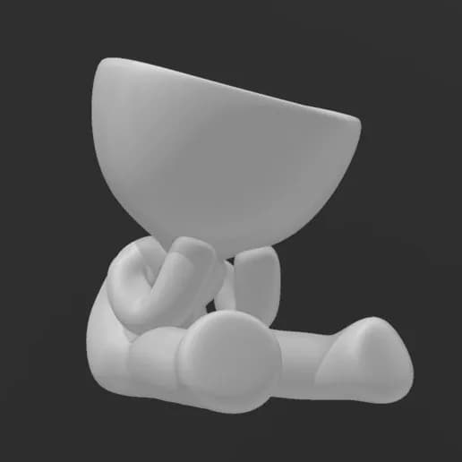STL - Figura de personaje pensativo