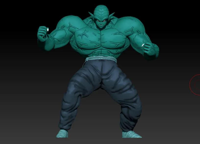 STL - Figura de Piccolo Super Saiyan render 2