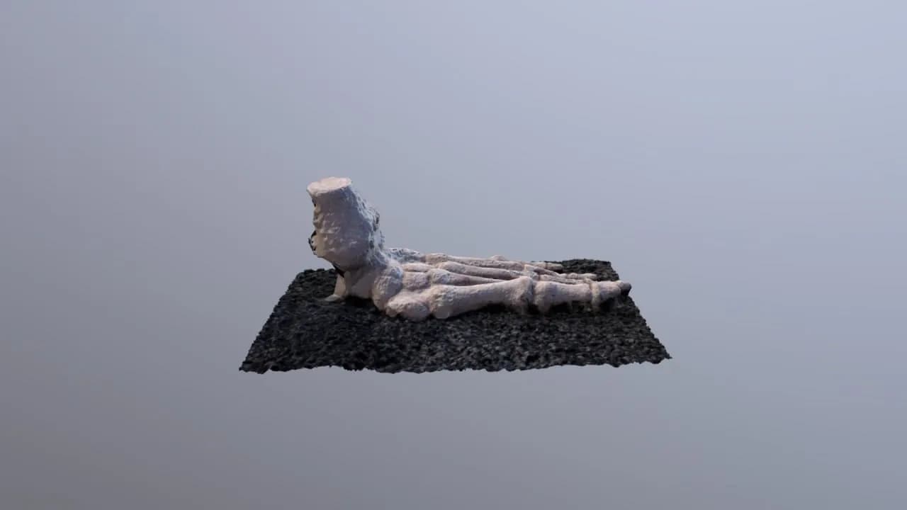 STL - Figura de pie huesudo