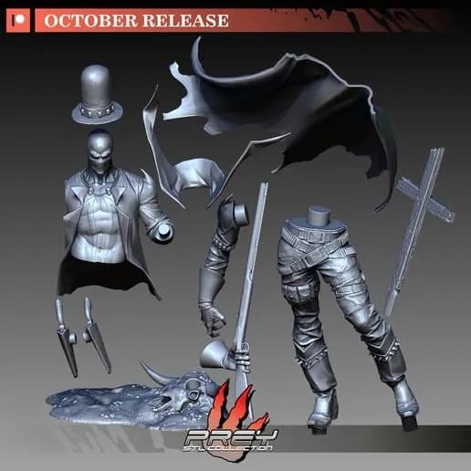 STL - Figura de pistolero gótico