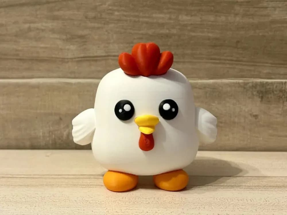 STL - Figura de Pollo Kawaii