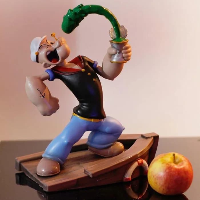 STL - Figura de Popeye con espinacas