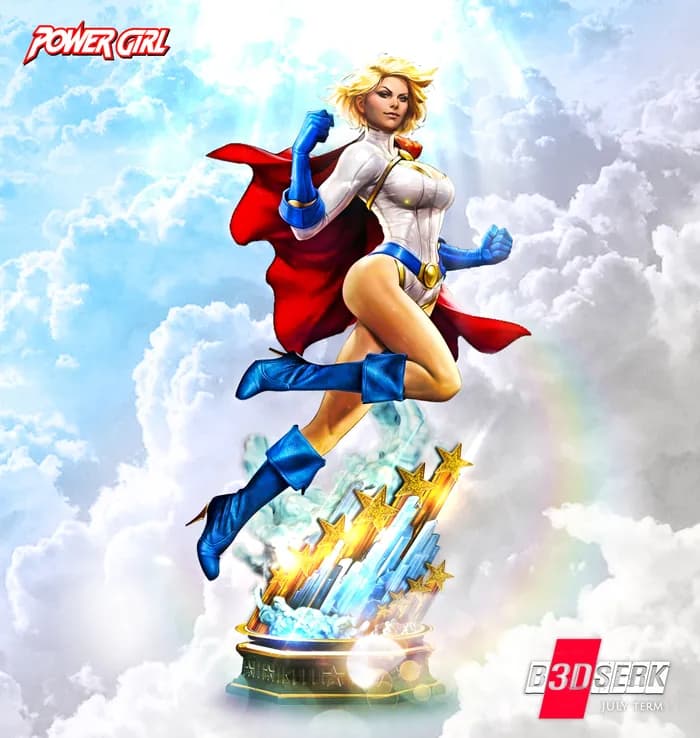 STL - Figura de Power Girl render 3
