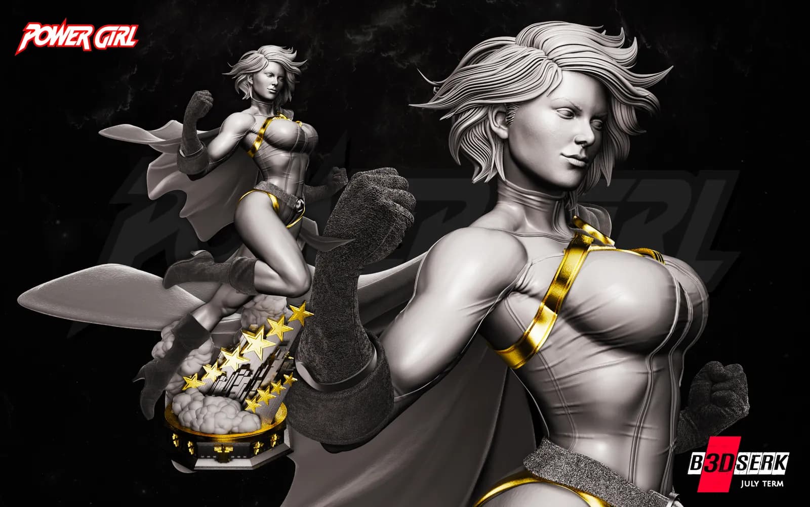STL - figura de Power Girl 2