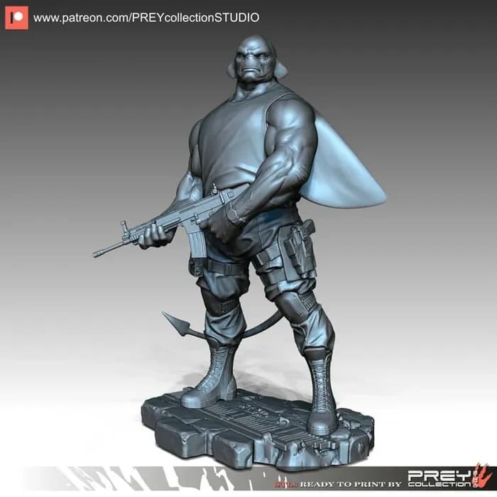 STL - Figura de Prey con rifle