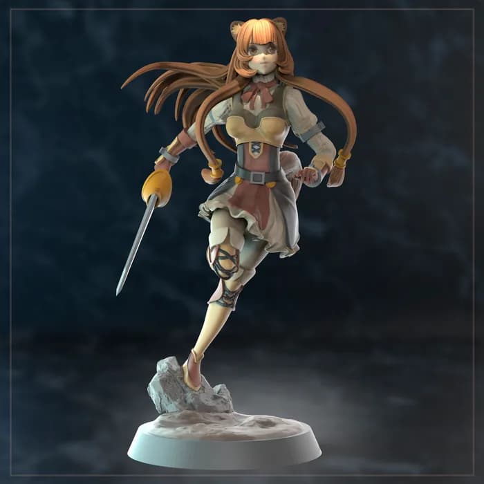 STL - Figura de Raphtalia render 2
