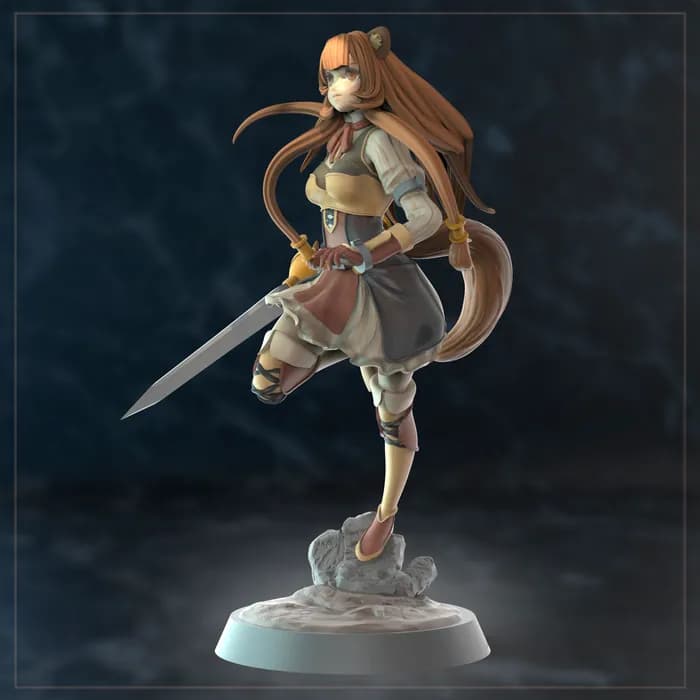 STL - Figura de Raphtalia render 3