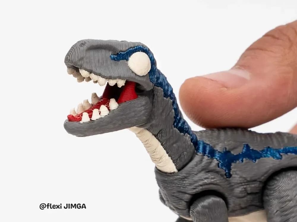 STL - Figura de Raptor Articulada render 2