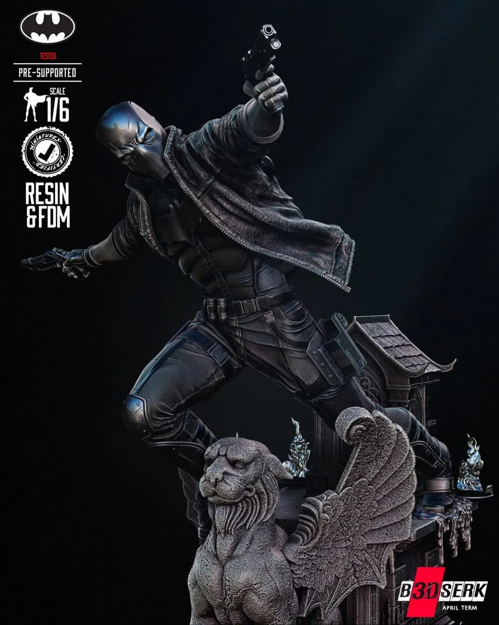 STL - Figura de Red Hood y los Outlaws render 2