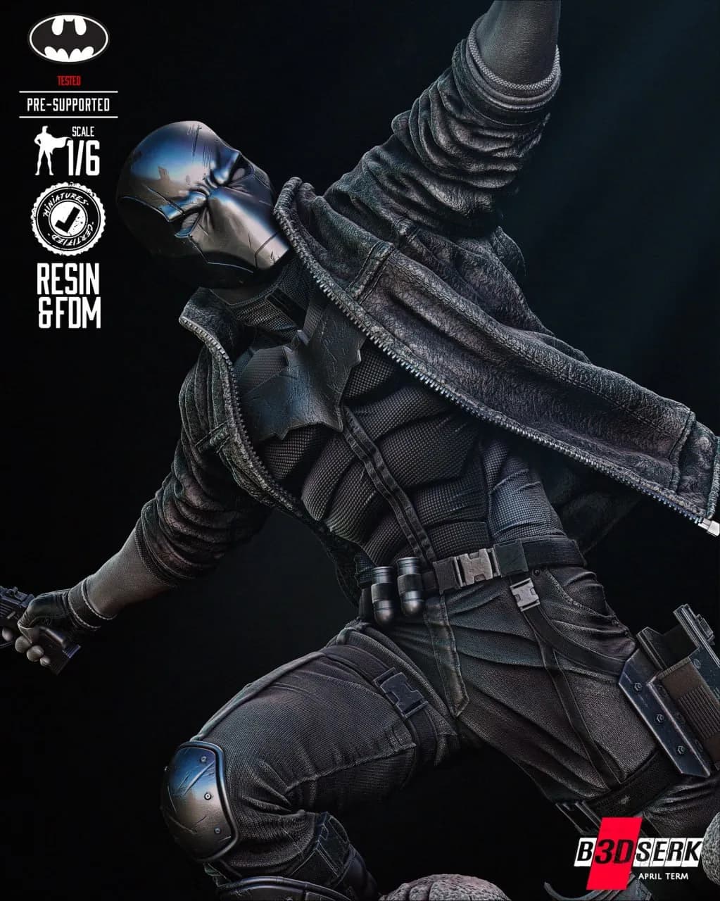 STL - Figura de Red Hood y los Outlaws render 3