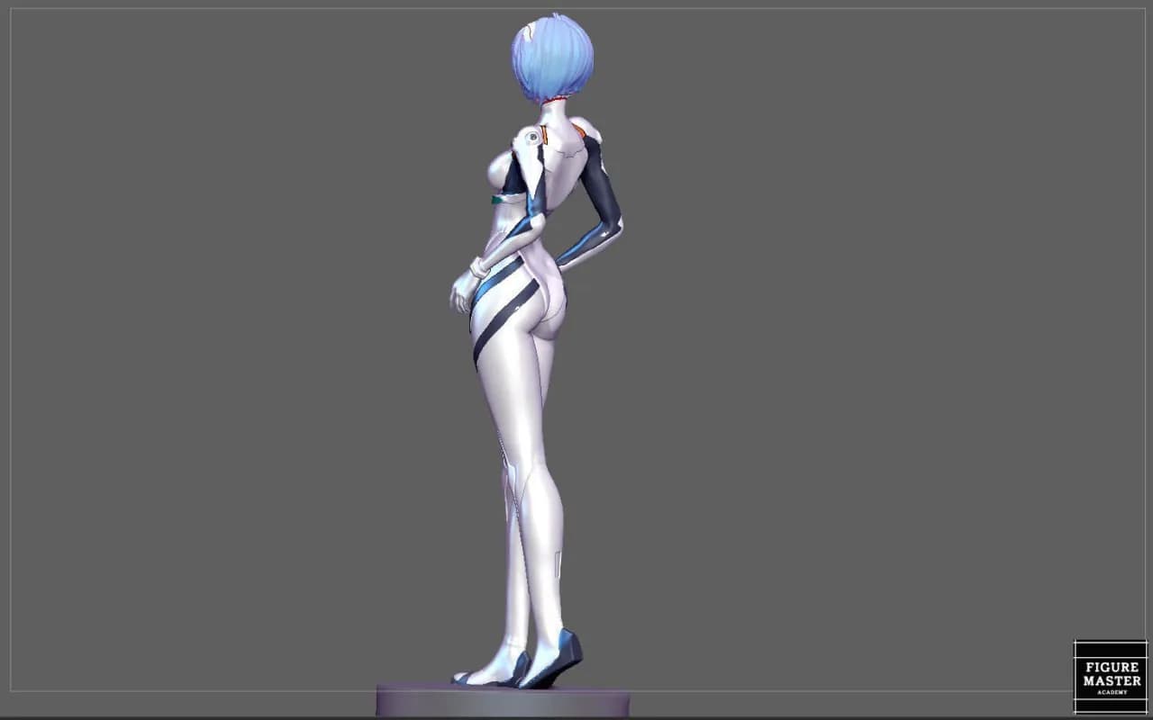STL - Figura de Rei Ayanami render 2