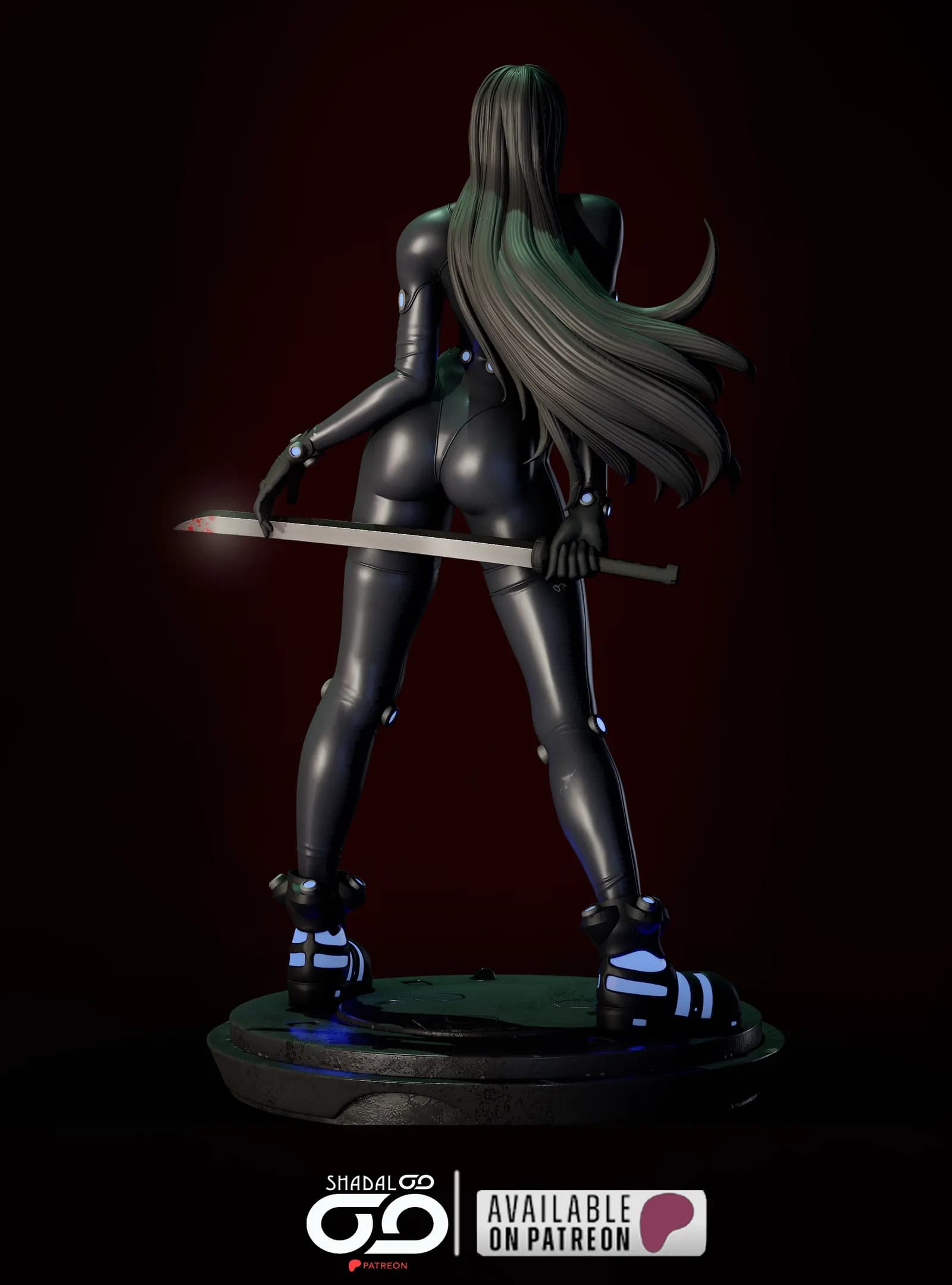 STL - Figura de Reika de Gantz