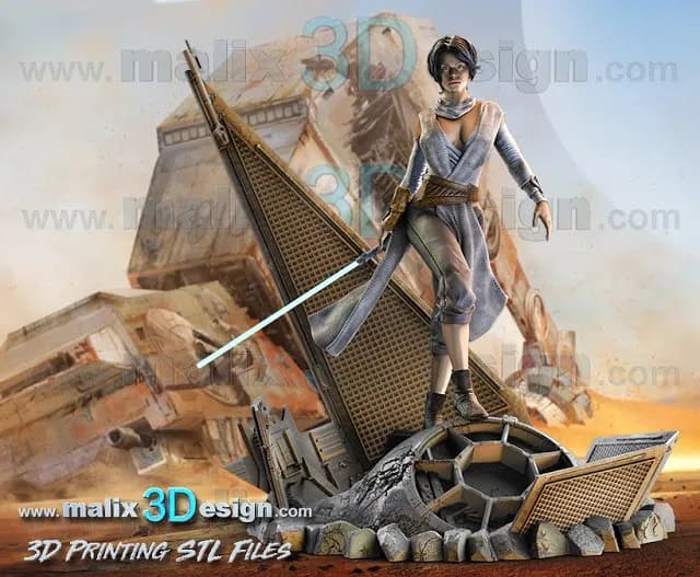 STL - Figura de Rey de Star Wars 2