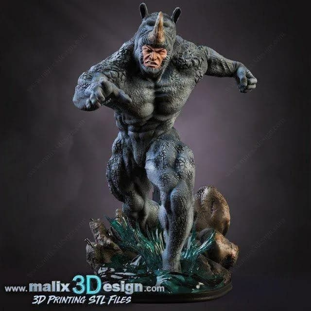 STL - Figura de Rhino estilo Marvel