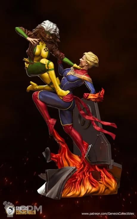 STL - Figura de Rogue vs Captain Marvel