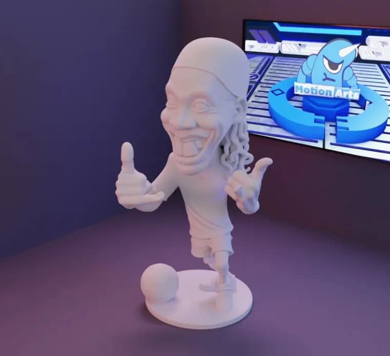 STL - Figura de Ronaldinho Gaucho