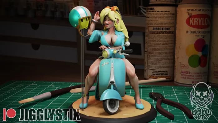 STL - Figura de Rosalina en Scooter