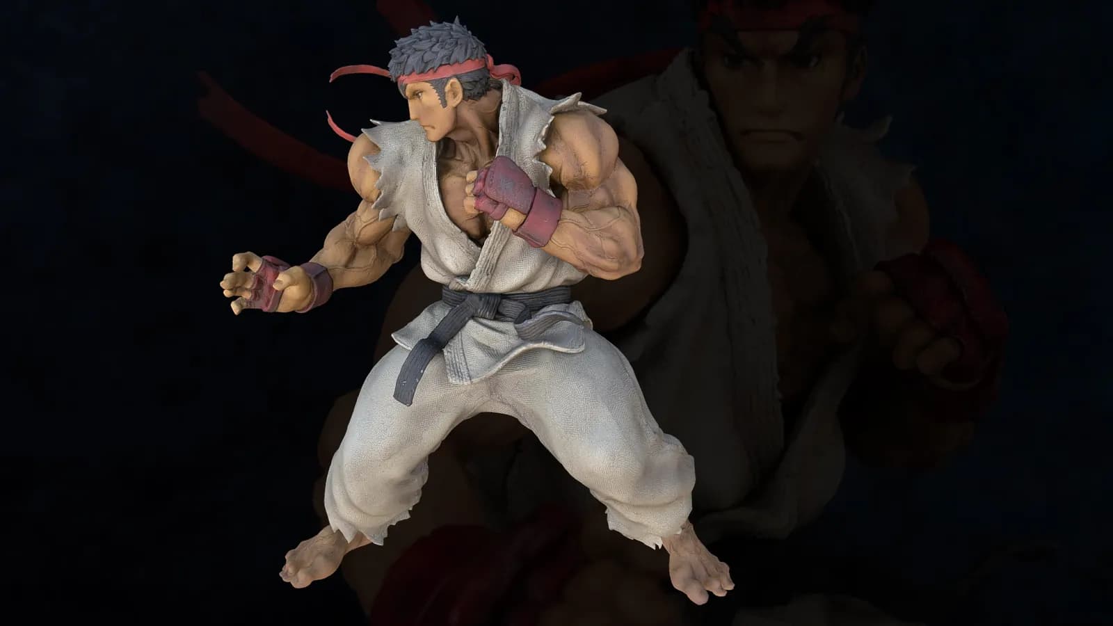 STL - Figura de Ryu render 3