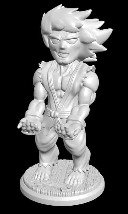 STL - Figura de Ryu estilo Chibi