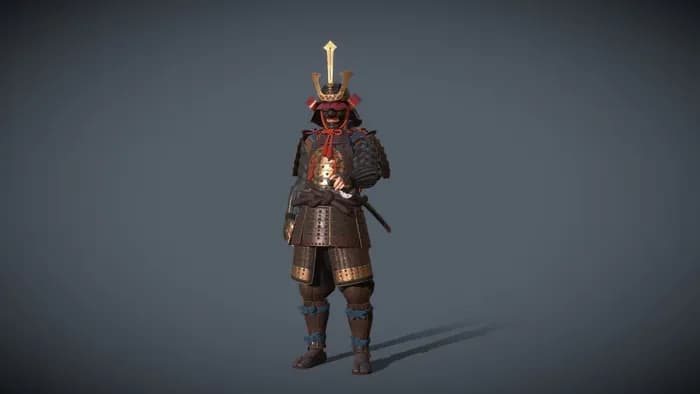 STL - Figura de samurái con armadura