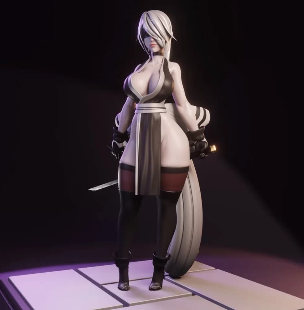 STL - Figura de samurái