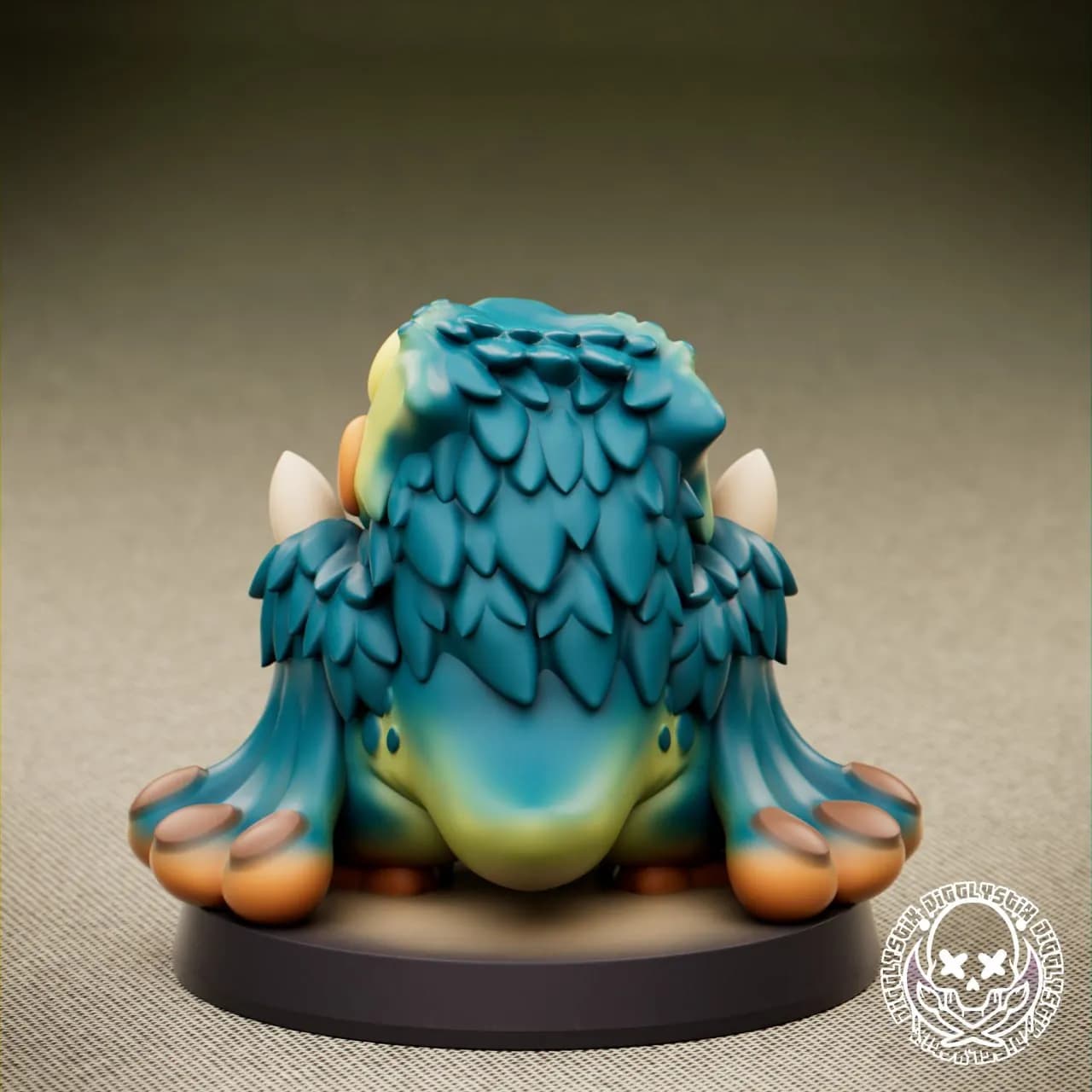 STL - Figura de Sapo Estilizado render 2
