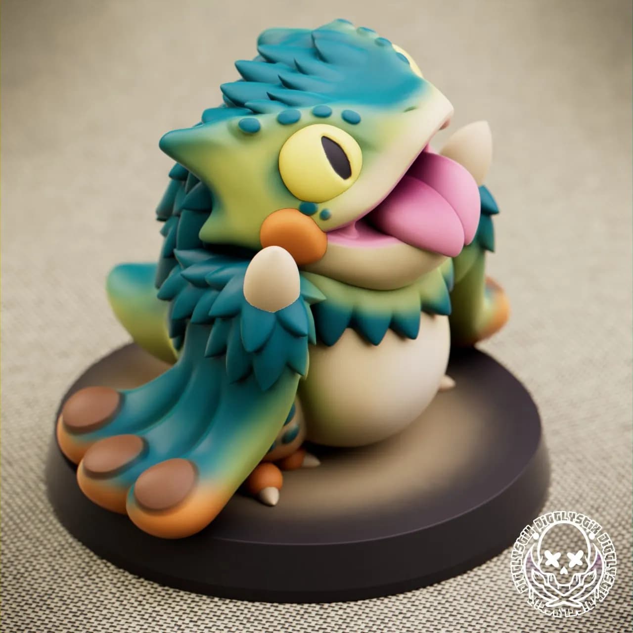 STL - Figura de Sapo Estilizado render 3