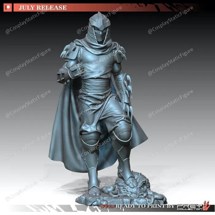 STL - Figura de Shredder estilo anime