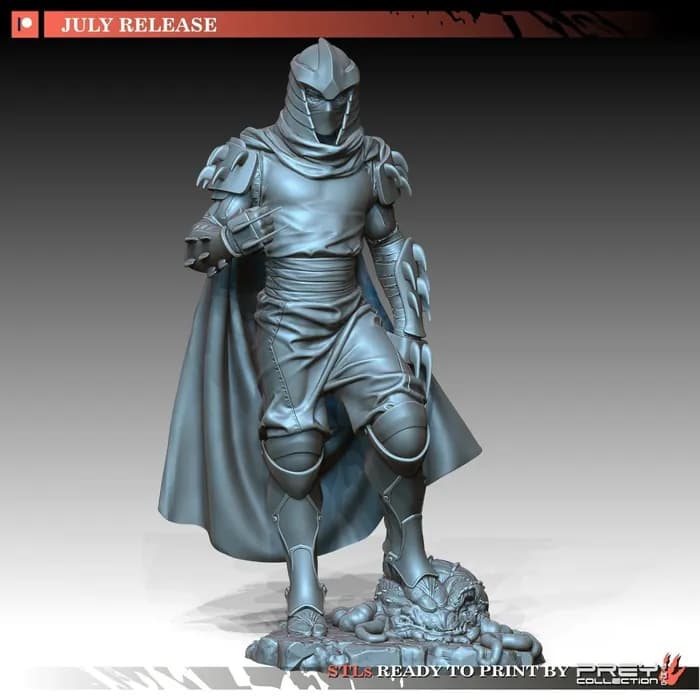STL - Figura de Shredder estilo anime