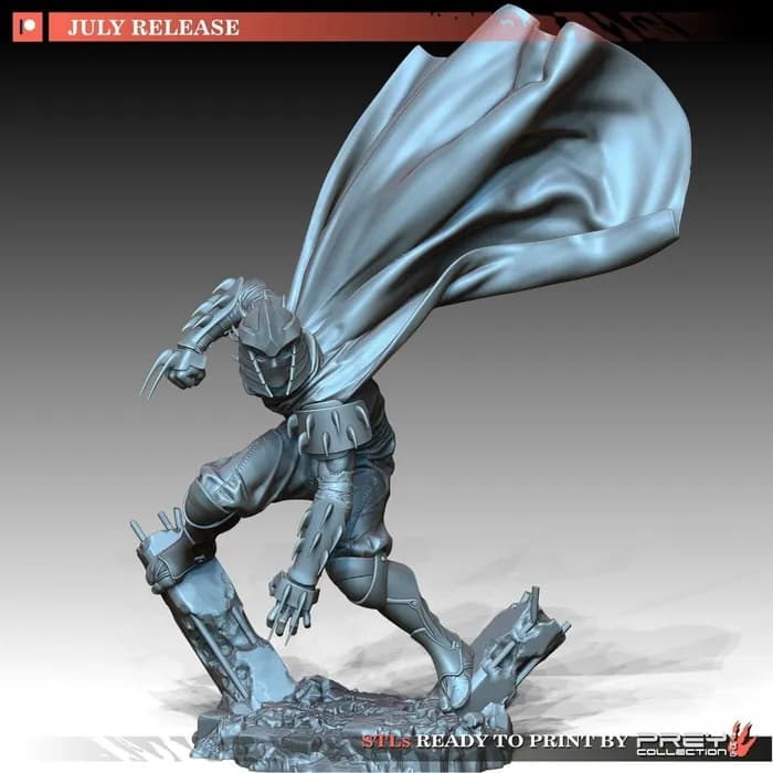 STL - Figura de Shredder estilo anime