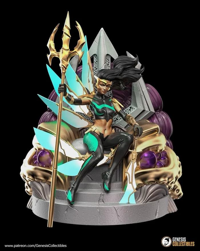 STL - Figura de Sirena Guerrera