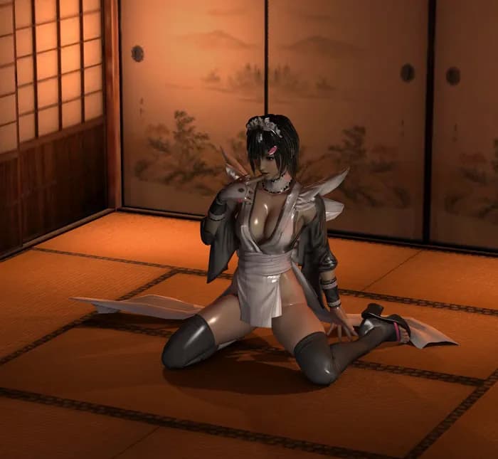 STL - Figura de sirvienta de anime
