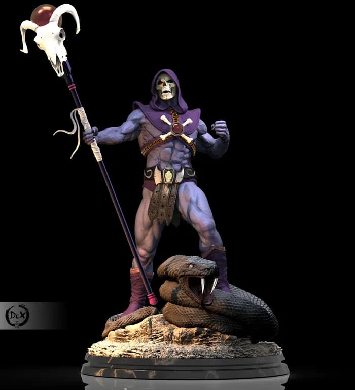 STL - Figura de Skeletor con serpiente