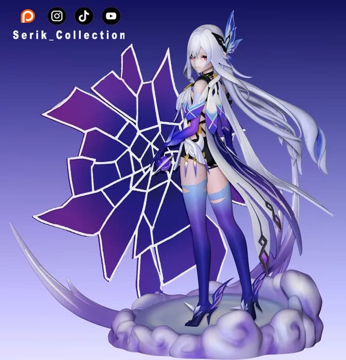 STL - Figura de Skirk de Genshin Impact