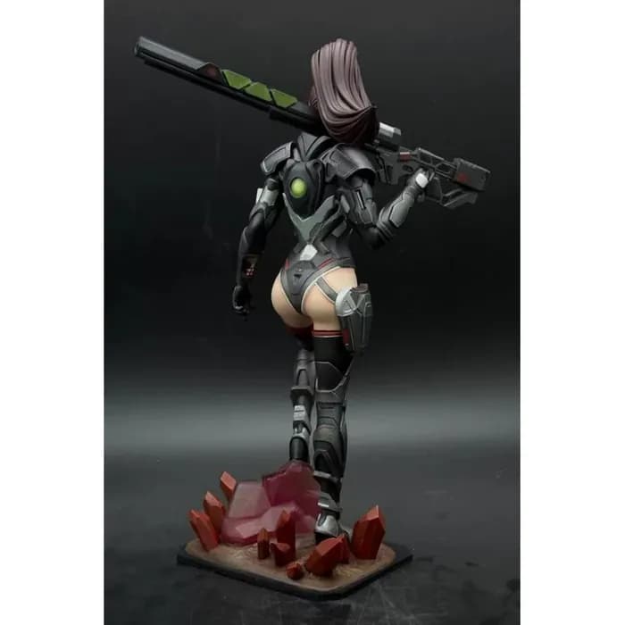 STL - Figura de Sniper Élite Femenina render 2