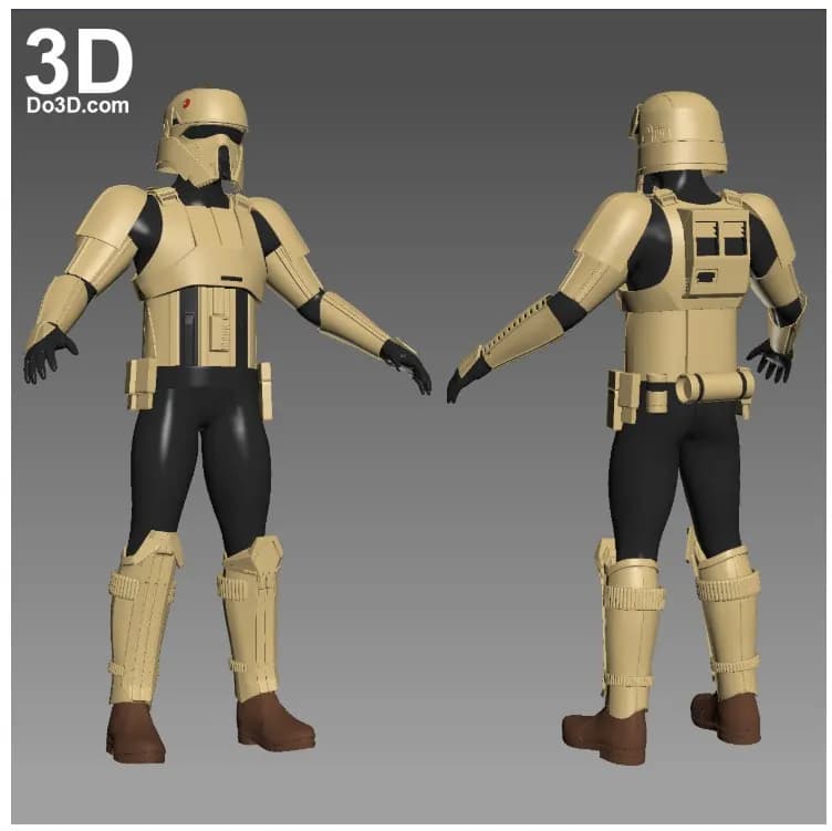 STL - figura de soldado stormtrooper