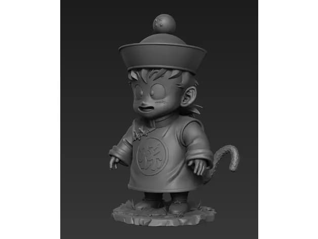 STL - Figura de Son Gohan Joven render 3