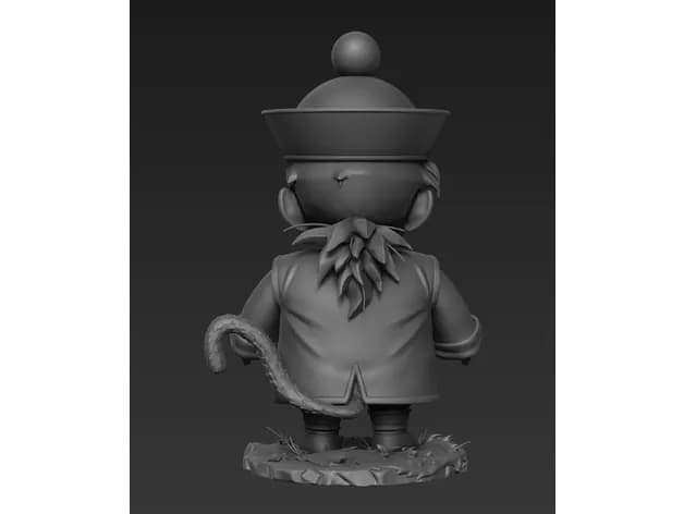 STL - Figura de Son Gohan Joven render 5