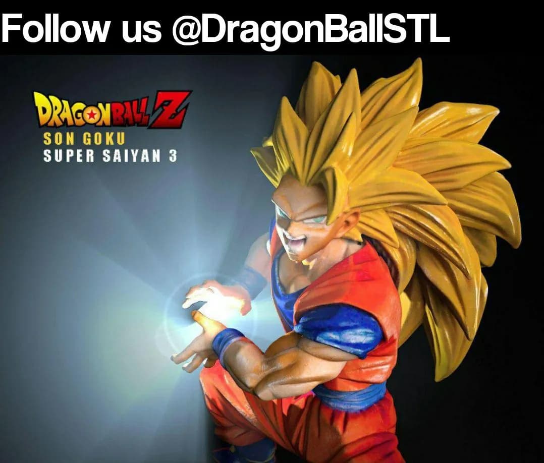 STL - Figura de Son Goku Super Saiyan 3