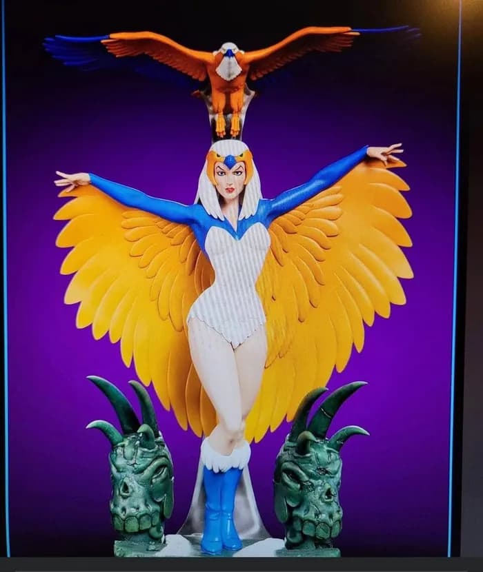 STL - Figura de Sorceress y Bird